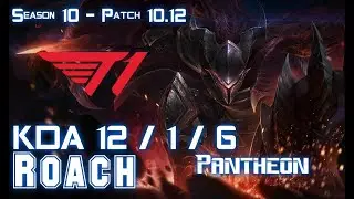 T1 Roach PANTHEON vs JAYCE Top - Patch 10.12 KR Ranked