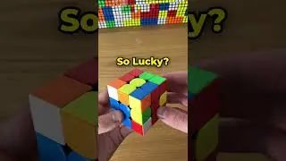 The LUCKIEST Scramble In Cubing History🎁