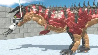 Hyperendocrin Carnotaurus from The Isle vs ALL UNITS in Castle Animal Revolt Battle Simulator