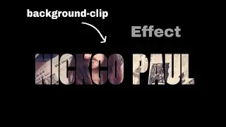 Background-Clip CSS Effect For Beginner