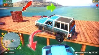 Ranger Fall While Loading Big Box On Blue Boat Failed | Off The Road Unleashed Switch Gameplay HD