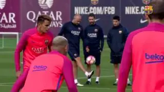 FC Barcelona training session  Neymar Jr  back at training