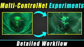Stable Diffusion Multi ControlNet Experiments Detailed Workflow | Noise Offset Lora | ControlNet