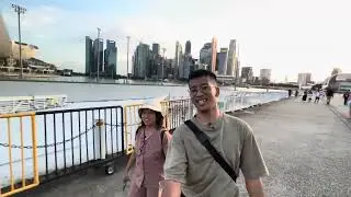 Jalan sore di The Float Marina Bay (Singapore Day 1)