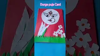 diy Durga puja card making/ happy durga puja 2025🪷🙏#diy #durgapuja #festival #shorts #viral #craft