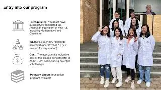 Bachelor of Pharmacy with Honours | International Student Information Session