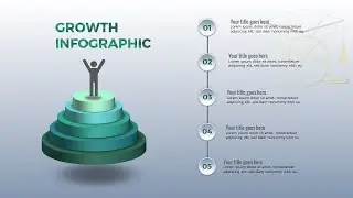 5 steps growth infographic design in PowerPoint  tutorial no 89