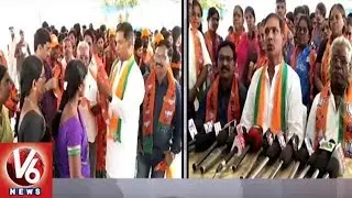 Opposition Leaders Joins BJP In Presence Of Karunakar Reddy | Patancheru | TS Polls | V6 News