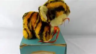 Vintage Eden Toys Musical Toy Tiger Stuffed Animal Bantam