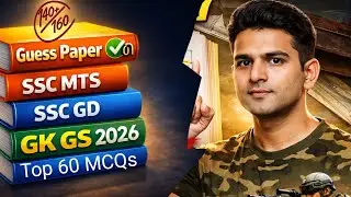 Top 60 Important GK GS Questions || SSC GD MTS DELHI POLICE JKP || Important MCQs 