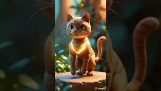 Wooden Kitten&rsquo;s Epic Transformation into a Muscular Cat 💪🐱✨ #funny #shorts