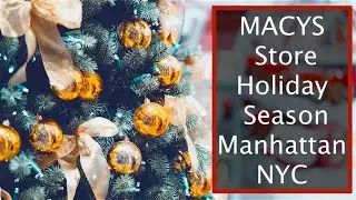 MACYS Shopping Store Mall & Christmas Decor | Herald Square | Manhattan Lights | New York City | USA