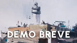 Iniciaci&oacute;n en ACUARELA. Demo breve | Faro por Juan Lhara.