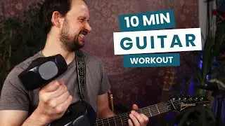 10 Minute Guitar Workout 🎸 Warm-Up & Technique for Beginners
