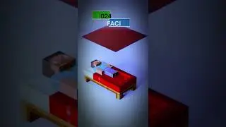 Minecraft blanket cloth simulation #minecraft #animation #3danimation #memes