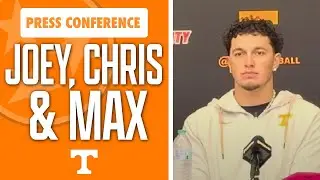 Tennessee football players Joey Aguilar, Chris Brazzell and Max Gilbert talk after ETSU win I GBO