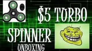 TURBO SPINNER ( FIDGET SPINNER) UNBOXING