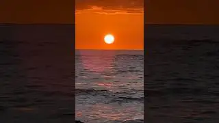 Зелёная вспышка заката!