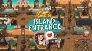Building my new ENTRANCE | Airport to Museum | ACNH Speed Build and Tutorial