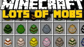 Minecraft: LOTS OF MOBS MOD (Dinosaurs, Lions & More) With Over 45 New Mobs!