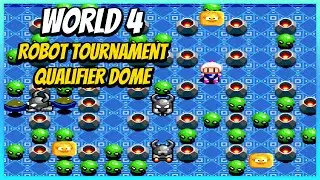 Super Bomberman - World 4: Robot Tournament Qualifier Dome [PC SNES9X 4K 60fps] - No Commentary