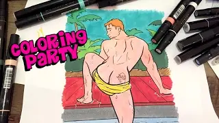 Cheesecake Boys Coloring Party with Robert Burcar- Weekly Vlog 34 - Paul Richmond Studio