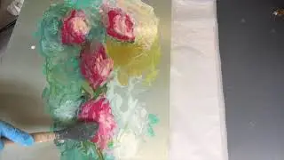 Wax on Wednesdays Encaustic Monotype Florals with R and F Pigment Sticks