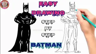 How to draw Batman drawing | Easy Batman drawing | Simple drawing