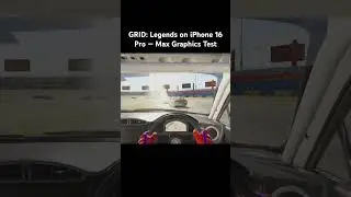 GRID: Legends max graphics test on iPhone 16 Pro. Smooth, fast, and stable performance #GridLegends