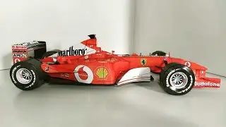 Como fazer Ferrari 2002 formula1, miniatura  Schumacher e Barrichello, Passo a passo, Papercraft.