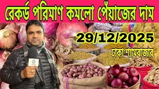 29/12/2025; রেকর্ড পরিমাণ কমলো পেঁয়াজের দাম |ঢাকা শ্যামবাজার |onion wholesale market
