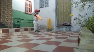 Athidev Off drive Batting drills @ Home | #4yearsold #youngesthitter