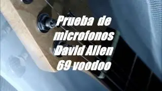 TEST DAVID ALLEN PICKUPS 69 voodoo (microfonos, pastillas, capsulas.....)