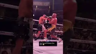 Jake Paul knocks down Anderson Silva 😤 | #Shorts