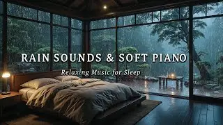 Relaxing Piano and Soft Rain | Healing Sleep Music for Insomnia and Deep Rest, Stress Relief