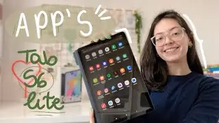 Aplicativos favoritos no Galaxy Tab S6 lite || Giulia Della