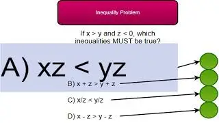 GRE Math Inequalities 1
