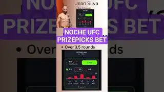 Noche UFC PrizePicks Bet Diego Lopes vs Jean Silva over 3.5 rounds #ufcbets #prizepicks