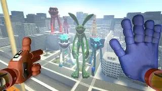 GIANT SCARY SMILING CREATURES FROM POPPY PLAYTIME HAVE TAKEN OVER THE CITY | GARRY`S MOD