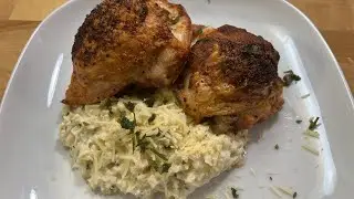 Stuffed Chicken Thighs With Cauliflower Risotto &ndash; Keto, Low Carb And Gluten Free