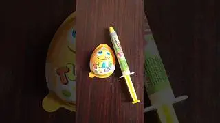 injection chocolate and tums egg #shorts #injection #chocolate #fun