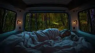 🚐🌧️💤 ASMR Rain Sleep Sounds in Campervan | Deep Rest Therapy