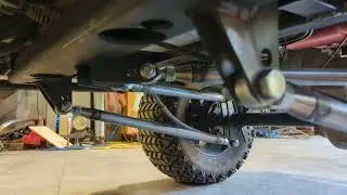 4 link triangulated off road suspension on a golf cart