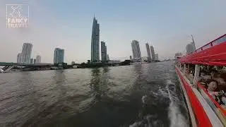 Ferry service from Icon Siam Mall to Sathorn Pier. The easiest way to cross the river.
