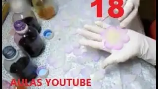 AULA 18:TINGIMENTO DE FLORES DE TECIDO PARA ROUPAS E CABELOS (atendendo pedidos)