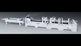 Автоматическая фальцевально склеивающая линия 1 точка склейки  с префолдингом MINI 780B
