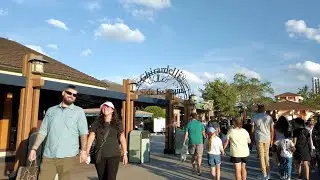Disney Springs Evening Walk on a Crowded Sunday, Orlando Florida USA &middot; Walt Disney World Resort