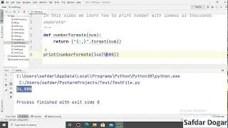 Python Program Print Number with Commas as Thousands Separator in Python