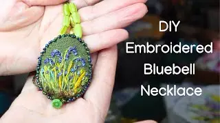 How to Make a Bluebell Necklace - Easy Hand Embroidery