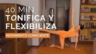 CLASE DE YOGA Y PILATES DE 40 MINUTOS | TONIFICA TODO EL CUERPO Y MEJORA TU FLEXIBILIDAD ❤️‍🔥
